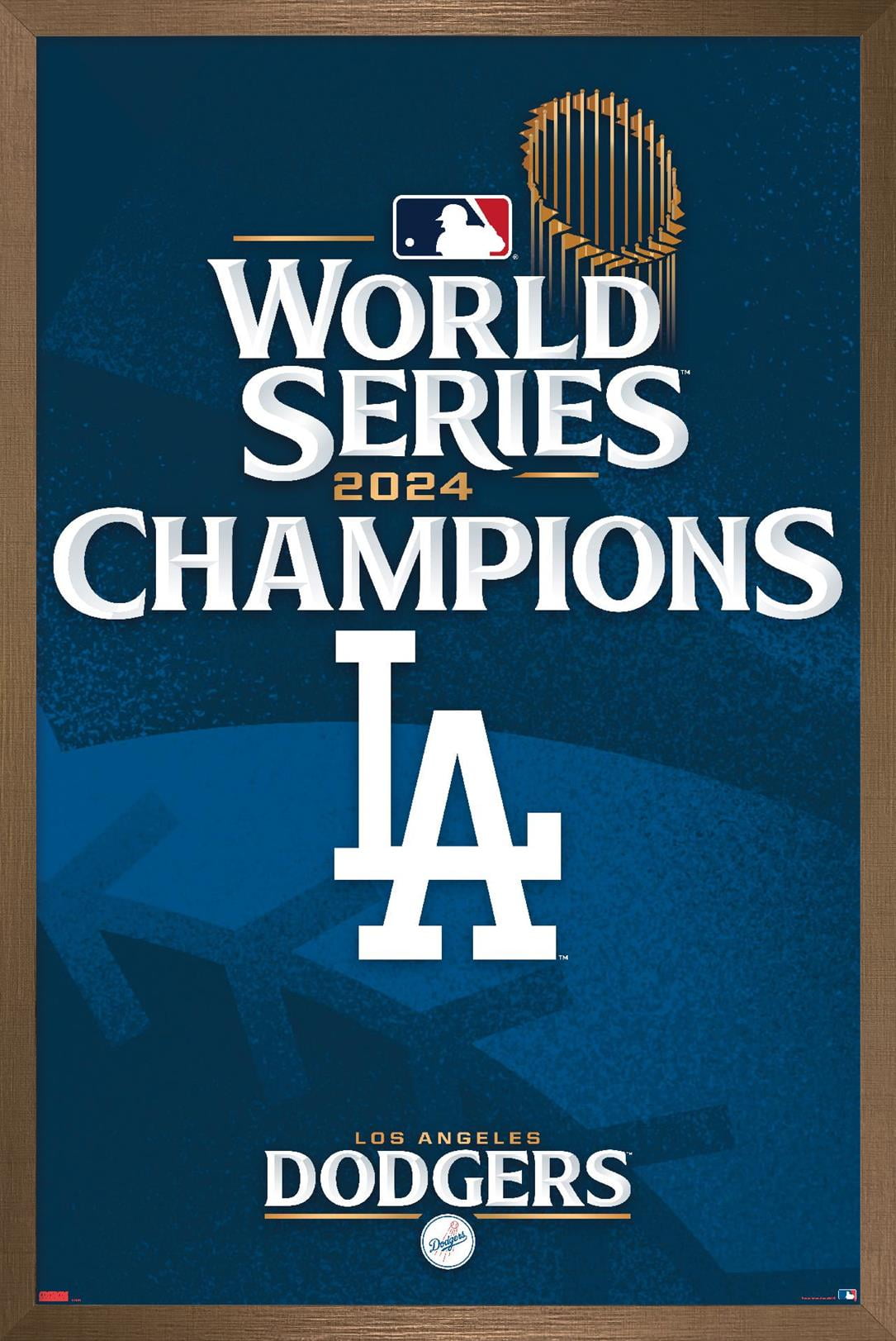 MLB Los Angeles Dodgers 2024 World Series Team Logo Wall Poster, 14.