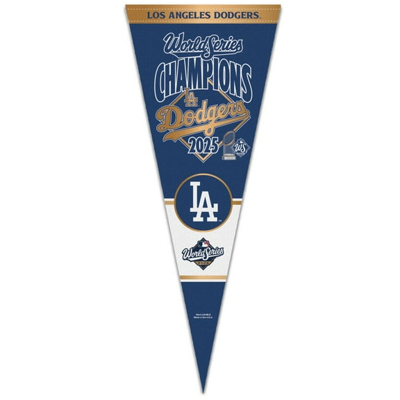 MLB Los Angeles Dodgers 2025 World Series Champion 12" x 30" Premium Pennant