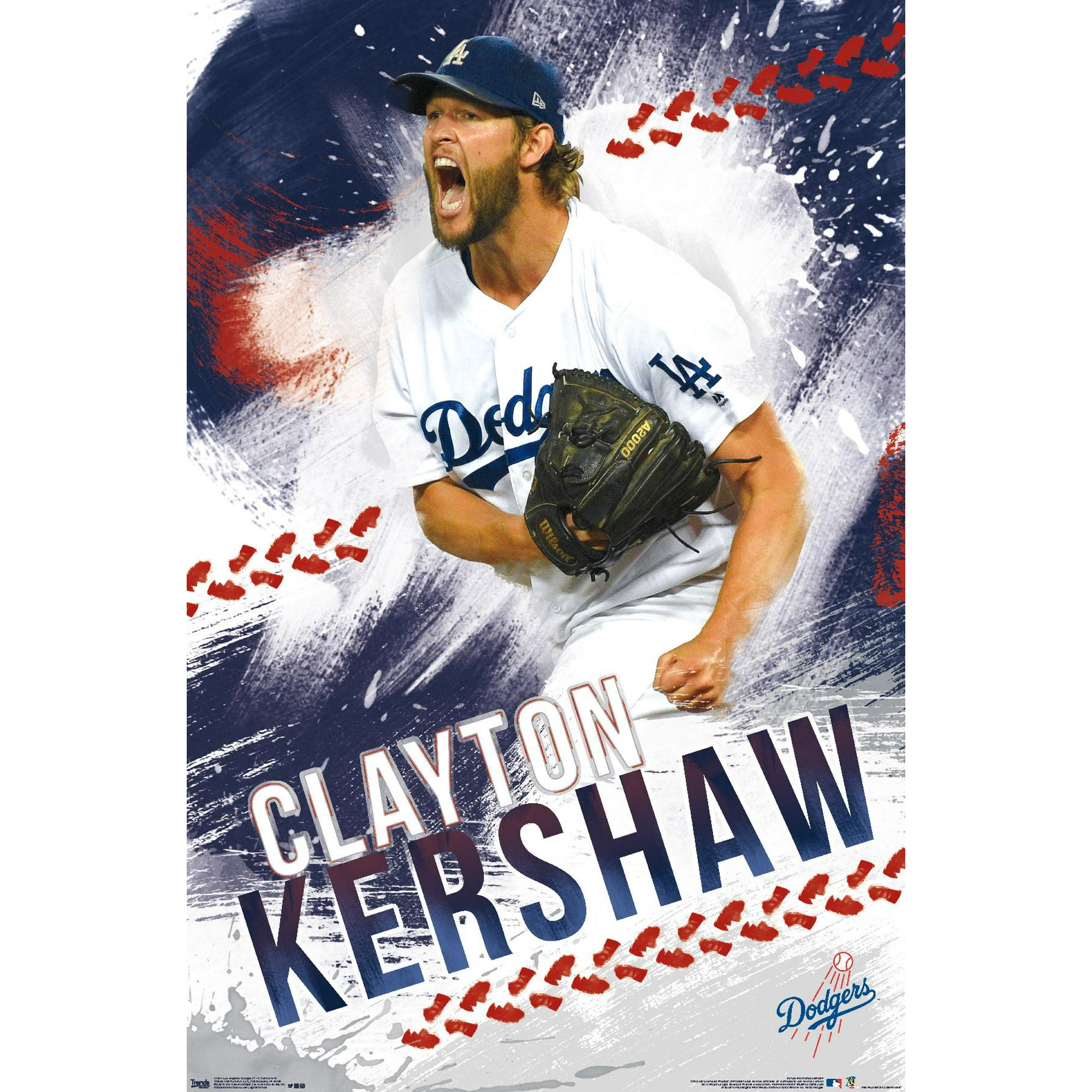 Los Angeles Dodgers Clayton Kershaw Official Gold Authentic Men's