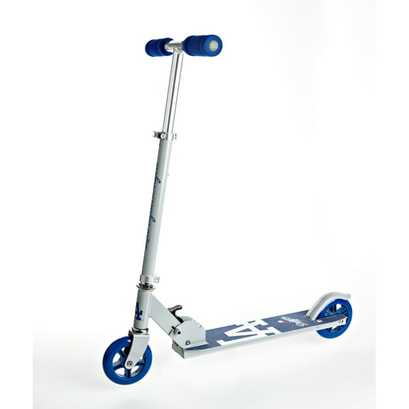 MLB Los Angeles Dodgers Folding Kick Scooter for Kids Ages 5 and Up by Walk-Onz Sports