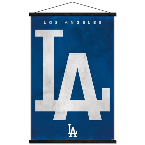 MLB Los Angeles Dodgers - Logo 25 Wall Poster with Magnetic Frame, 22.375" x 34"