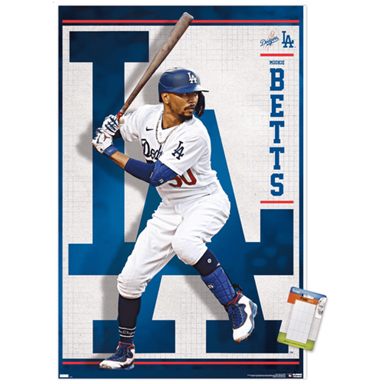 MLB Los Angeles Dodgers - Mookie Betts 22 Wall Poster, 14.725 x 22.375 
