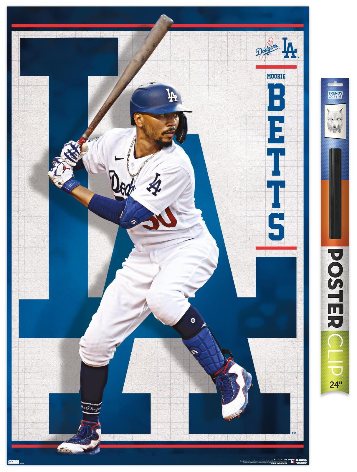MLB Los Angeles Dodgers - Mookie Betts 22 Wall Poster, 22.375 x 34
