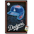 thumbnail image 1 of MLB Los Angeles Dodgers - Neon Helmet 23 Wall Poster with Pushpins, 22.375" x 34", 1 of 6