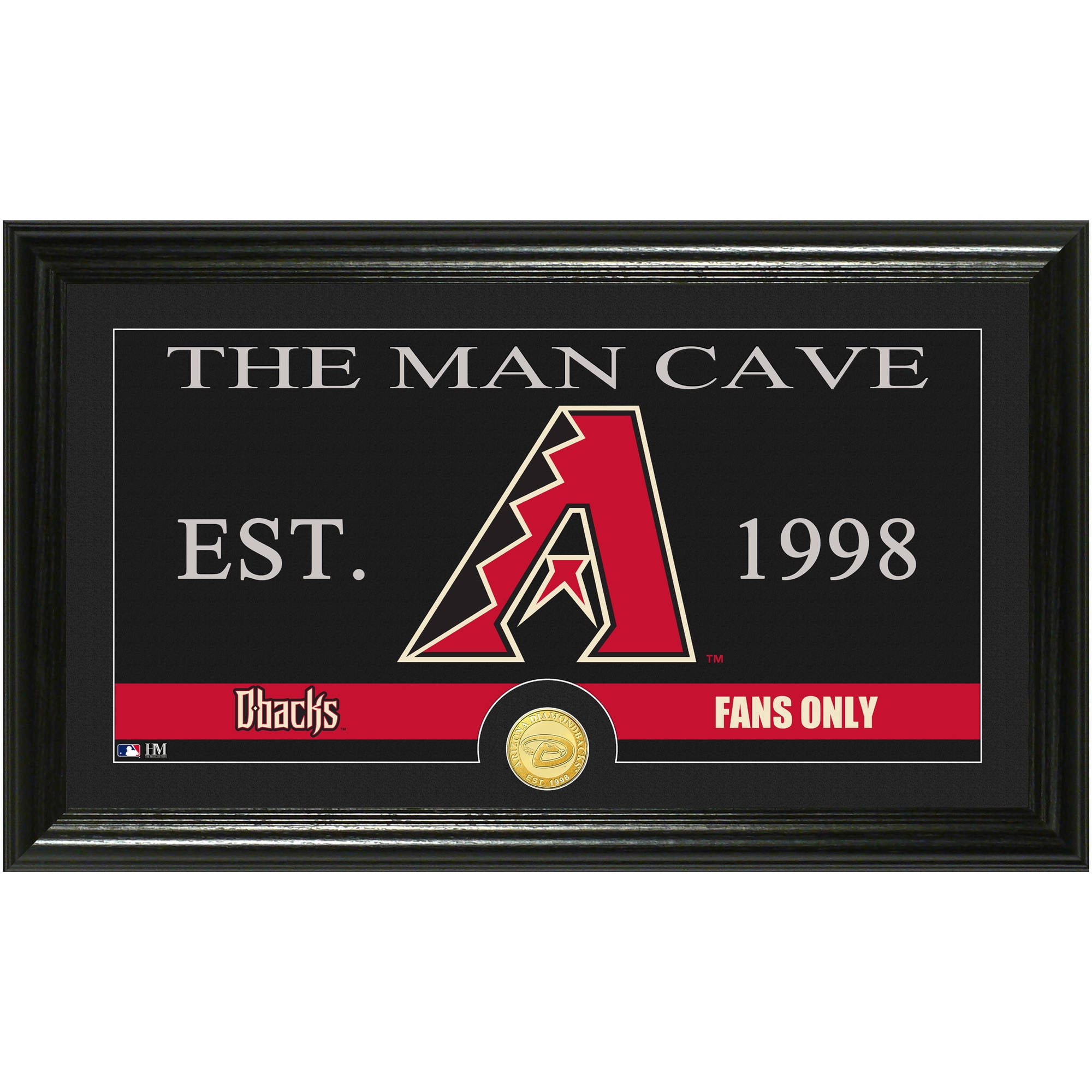MLB Man Cave Bronze Coin Panoramic Photo Mint, Arizona Diamondbacks