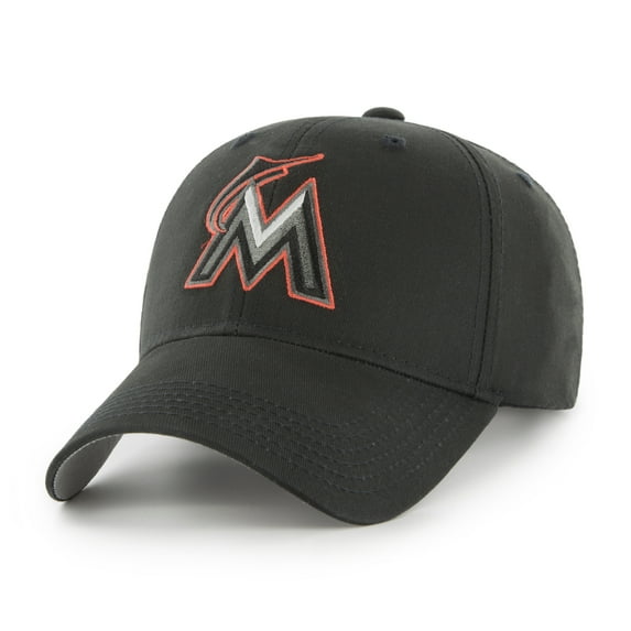 MLB Miami Marlins Black Mass Basic Adjustable Cap/Hat by Fan Favorite
