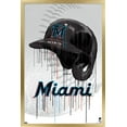 thumbnail image 1 of MLB Miami Marlins - Drip Helmet 22 Wall Poster, 14.725" x 22.375" Framed, 1 of 5