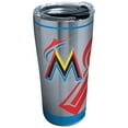 thumbnail image 1 of MLB Miami Marlins Genuine 20 oz Stainless Steel Tumbler with lid, 1 of 3