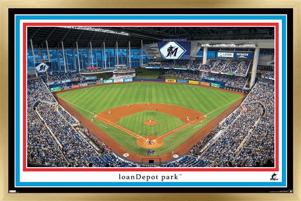 Miami Marlins Ballparks Print - the Stadium Shoppe
