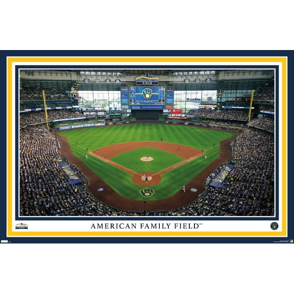 MLB Milwaukee Brewers - American Family Field 22 Wall Poster, 22.375" x 34"