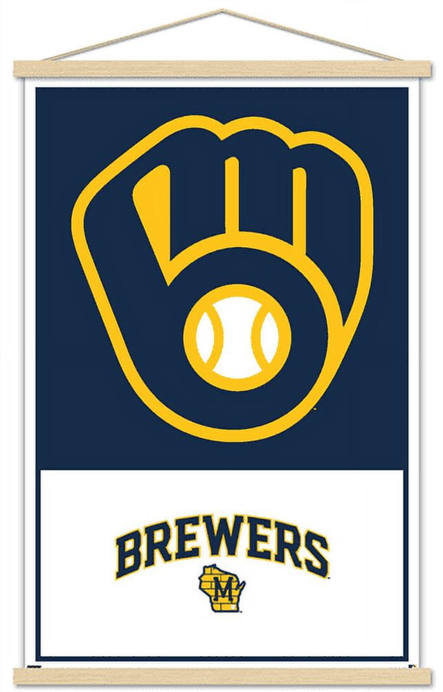 MLB Milwaukee Brewers - Logo 22 Wall Poster, 14.725 x 22.375 
