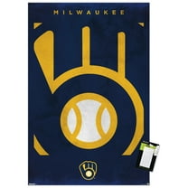MLB Milwaukee Brewers - Logo 25 Wall Poster, 14.725" x 22.375"