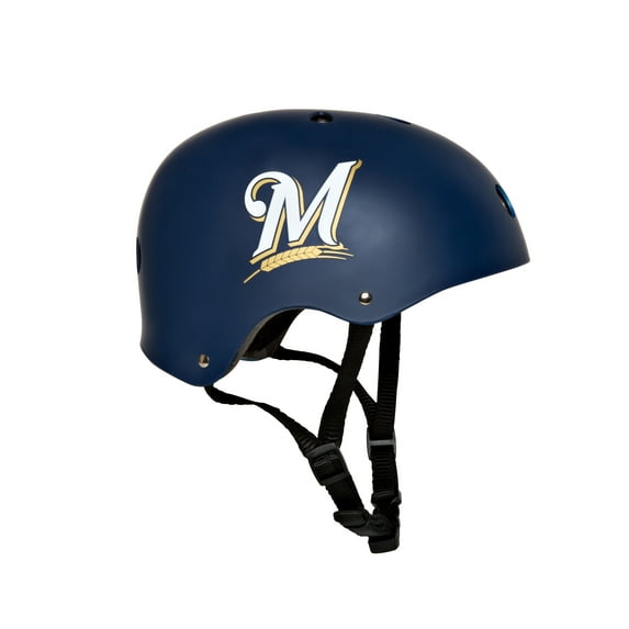 MLB Milwaukee Brewers Multi-Sport Youth Helmet for Ages 5 and Up by Walk-Onz Sports