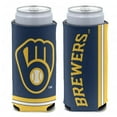thumbnail image 1 of MLB Milwaukee Brewers Prime 12oz Slim Can Cooler, Collapsible, 1 of 2