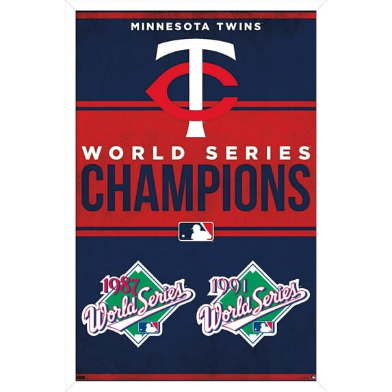 MLB Minnesota Twins - Champions 23 Wall Poster, 14.725" x 22.375" Framed