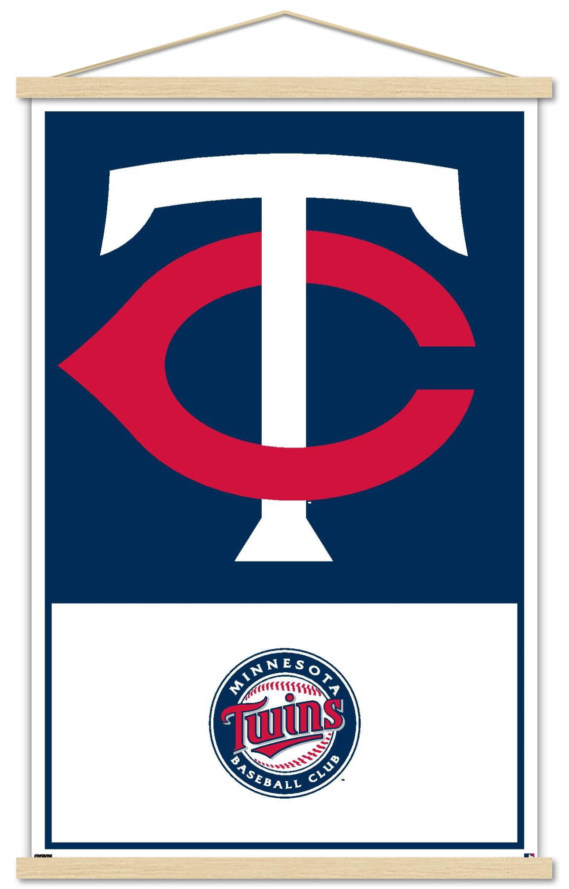 MLB Minnesota Twins - Logo 22 Wall Poster with Magnetic Frame, 22.375" x 34"