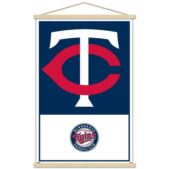 MLB Minnesota Twins - Logo 22 Wall Poster with Magnetic Frame, 22.375" x 34"