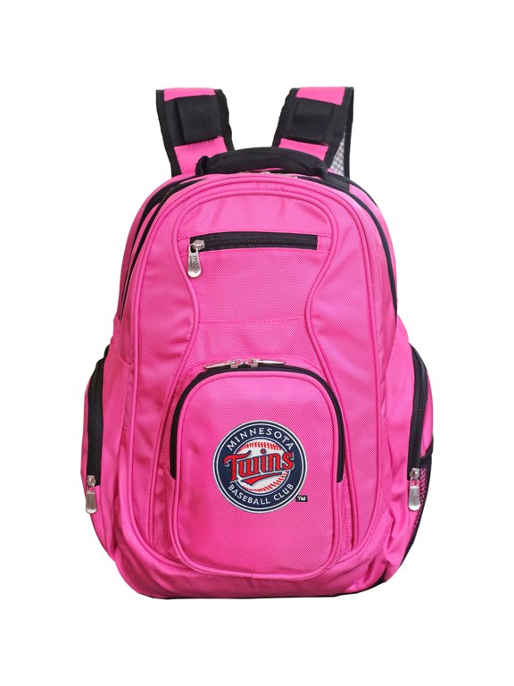 MLB Minnesota Twins Pink Premium Laptop Backpack