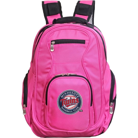 MLB Minnesota Twins Pink Premium Laptop Backpack