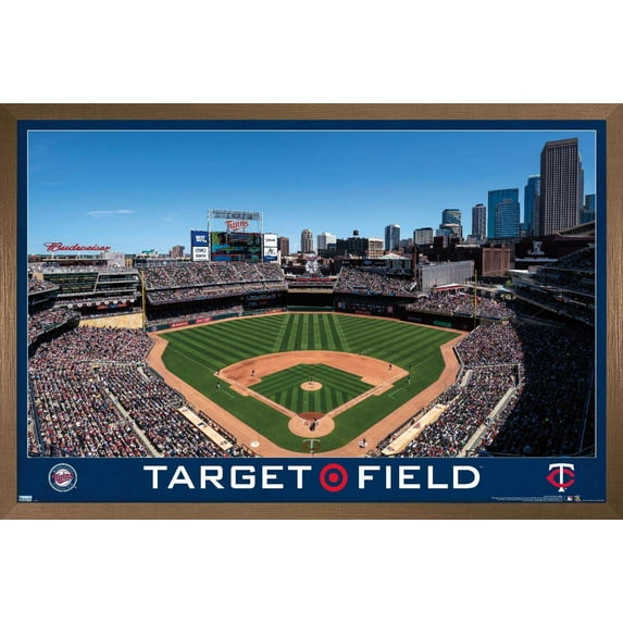 MLB Minnesota Twins - Target Field 20 Wall Poster, 22.375" x 34", Framed