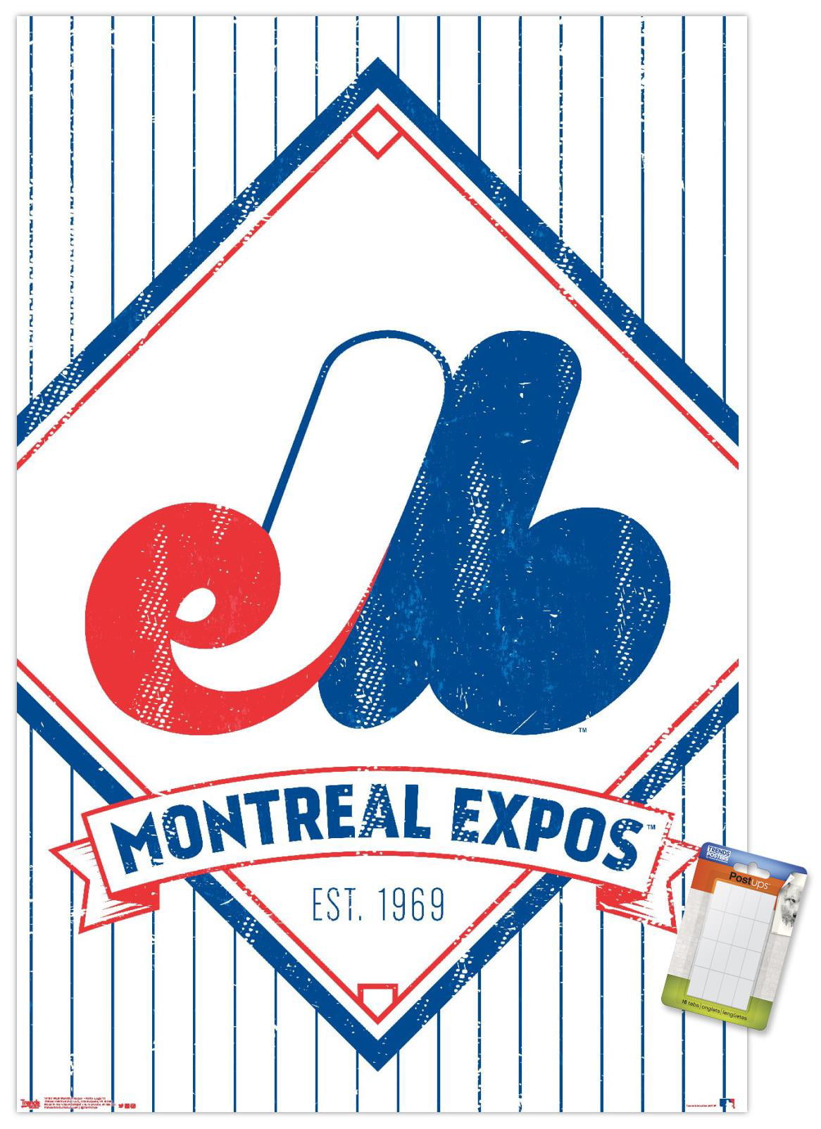MLB Montreal Expos - Retro Logo 19 Wall Poster, 14.725 x 22.375 