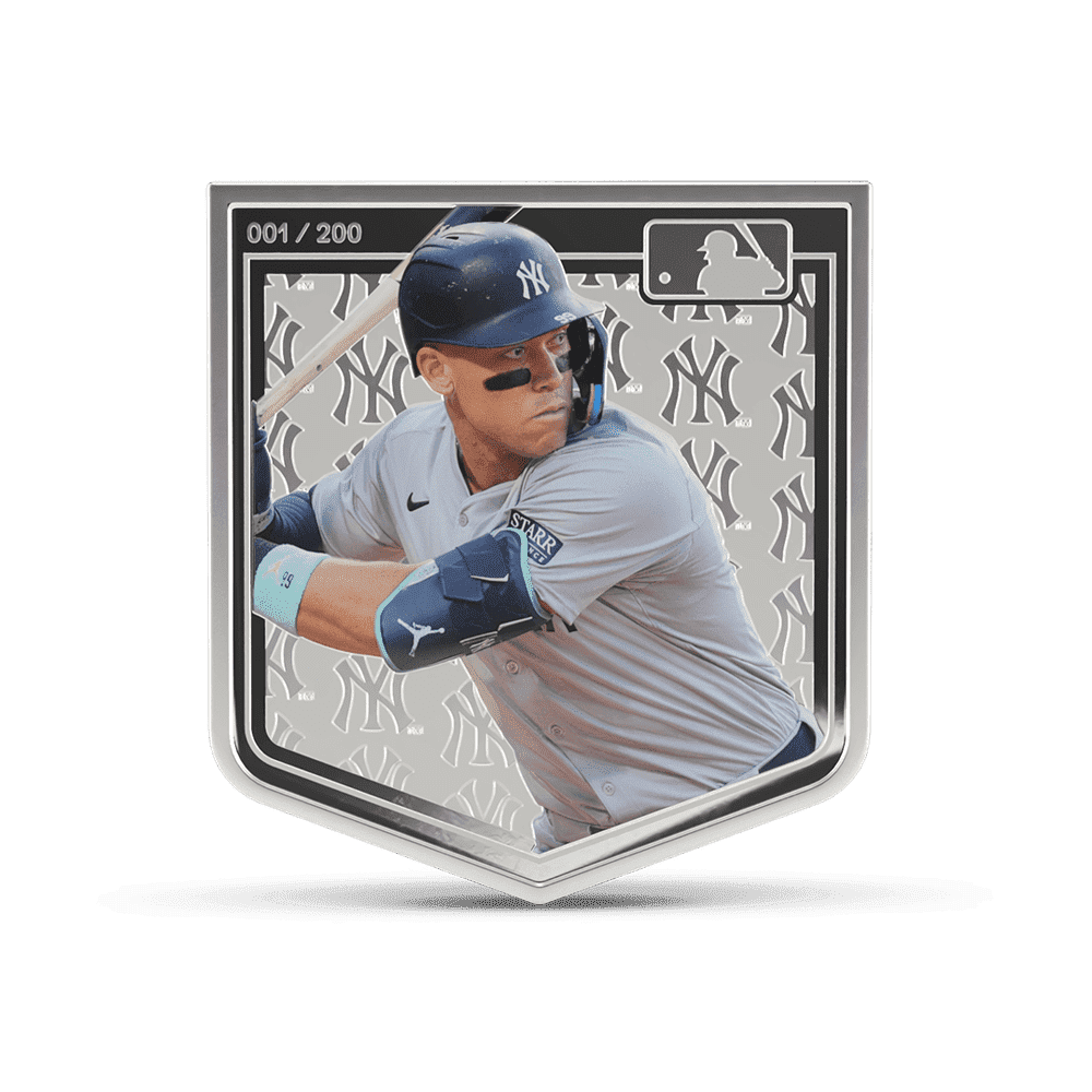 AGORO MLB NY Yankees Aaron Judge 3 oz Silver Collectible Coin