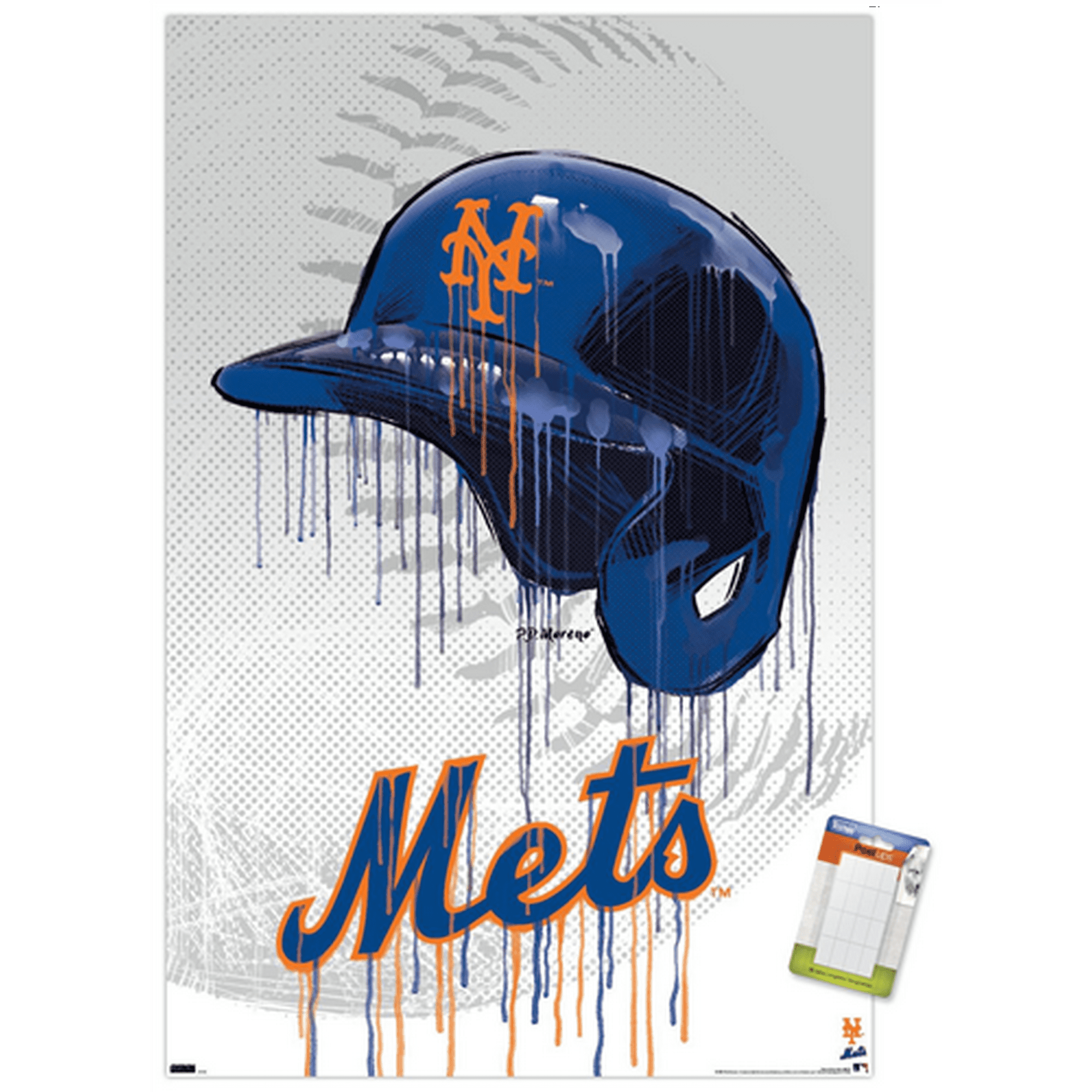 MLB New York Yankees - Drip Helmet 20 Wall Poster, 14.725 x 22.375 
