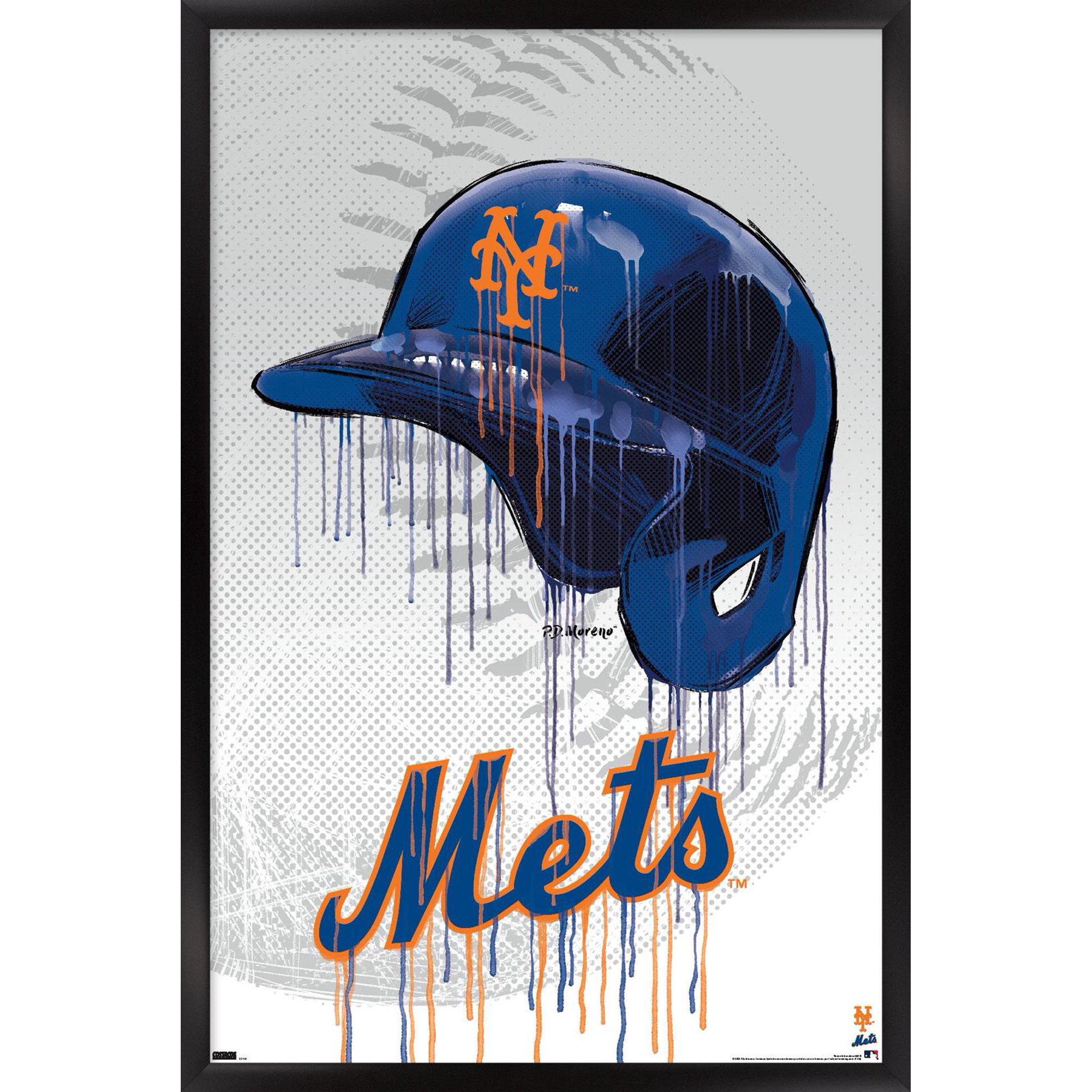 MLB New York Yankees - Drip Helmet 20 Wall Poster, 14.725 x 22.375 