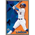thumbnail image 1 of MLB New York Mets - Francisco Lindor 22 Wall Poster, 22.375" x 34" Framed, 1 of 5