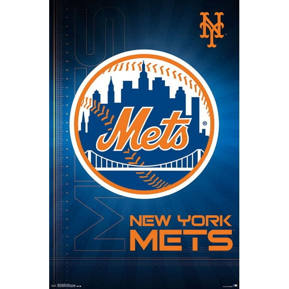 MLB New York Mets - Logo 16 Wall Poster, 22.375" x 34"