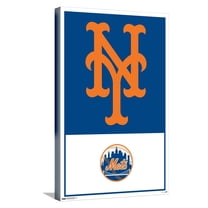 MLB New York Mets - Logo 22 Canvas Wall Poster, 14.725" x 22.375"