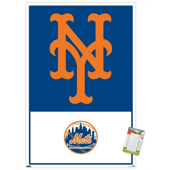 MLB New York Mets - Logo 22 Wall Poster, 14.725" x 22.375"