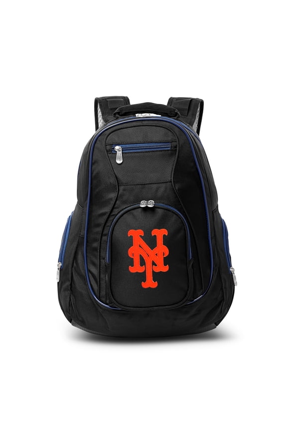 MLB New York Mets Premium Laptop Backpack with Colored Trim