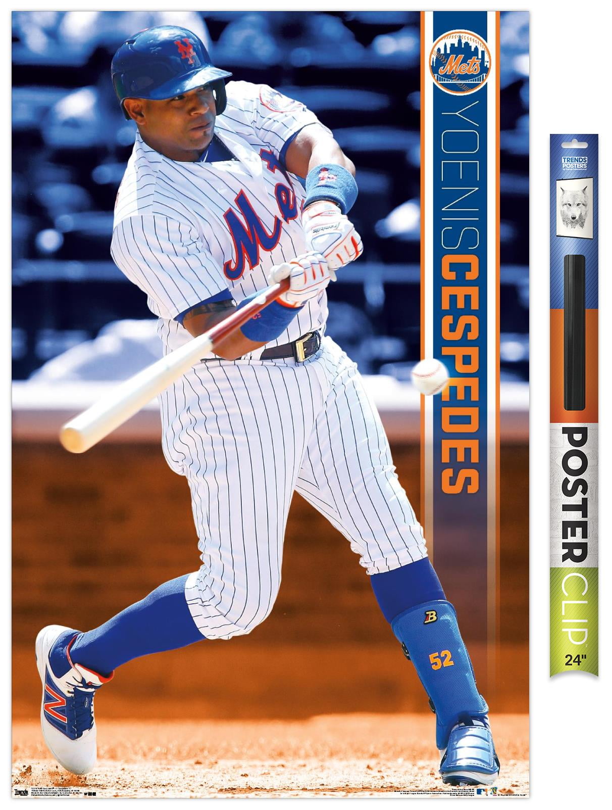 MLB New York Mets - Yoenis Cespedes 17 22.37 in x 34 in Poster, by Trends International