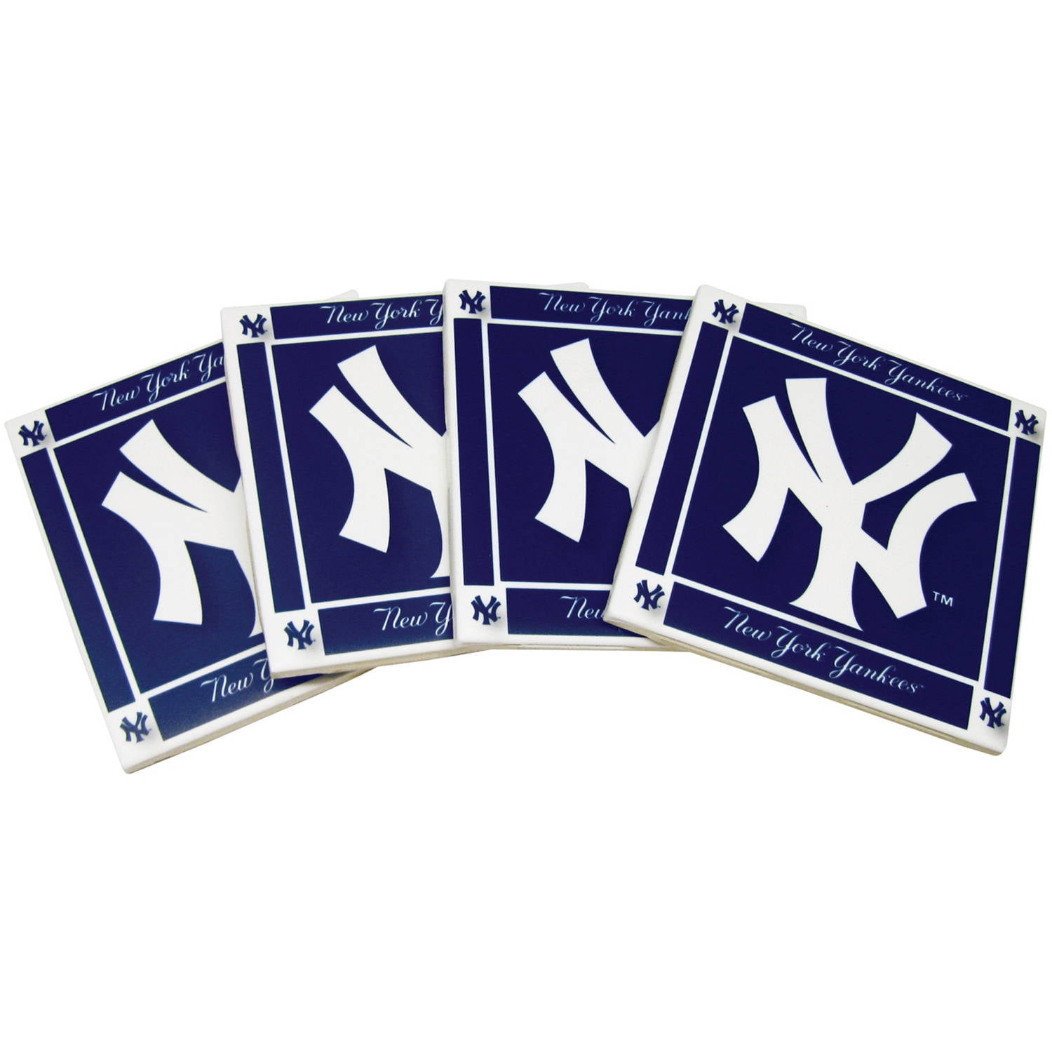 MLB New York Yankees 4Pack Ceramic Coasters