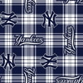 thumbnail image 1 of MLB New York Yankees 58" 100% Polyester Fleece Sports Logo Fabric By the Yard, Blue, 1 of 7