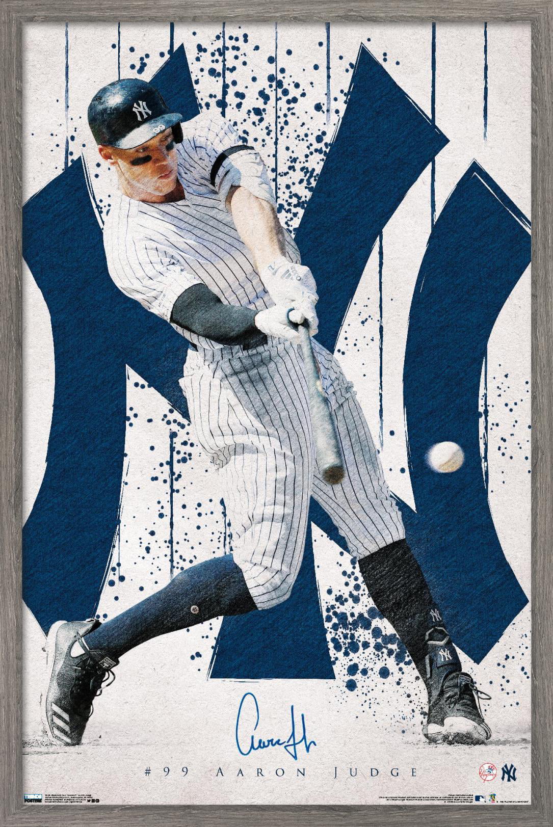 Aaron Judge MLB Outfielder New York Yankees Art Wall Room Poster