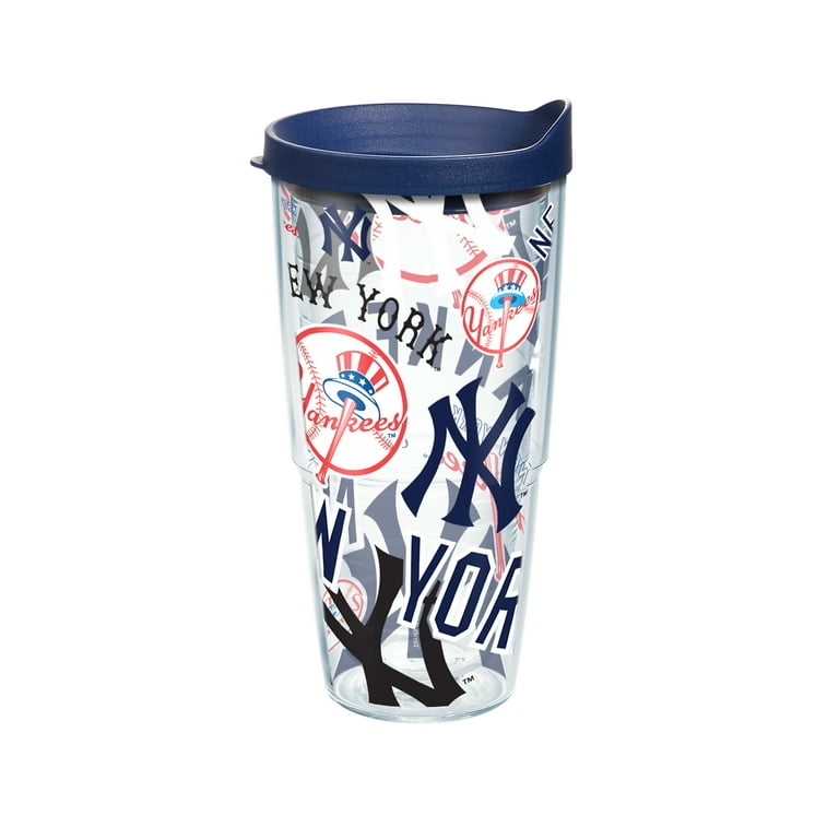 MLB New York Yankees All Over 24 oz Tumbler with lid 
