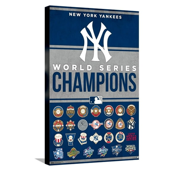 MLB New York Yankees - Champions 23 Canvas Wall Poster, 14.725" x 22.375"