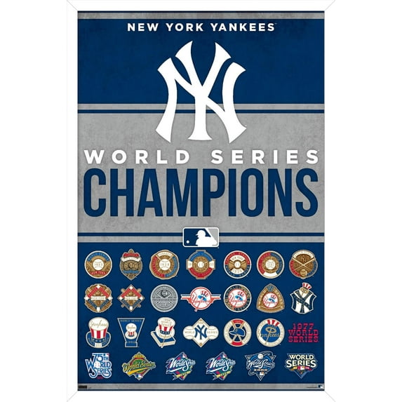 MLB New York Yankees - Champions 23 Wall Poster, 14.725" x 22.375" Framed