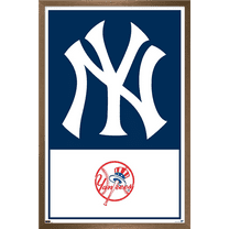 MLB New York Yankees - Logo 22 Wall Poster, 22.375" x 34" Framed