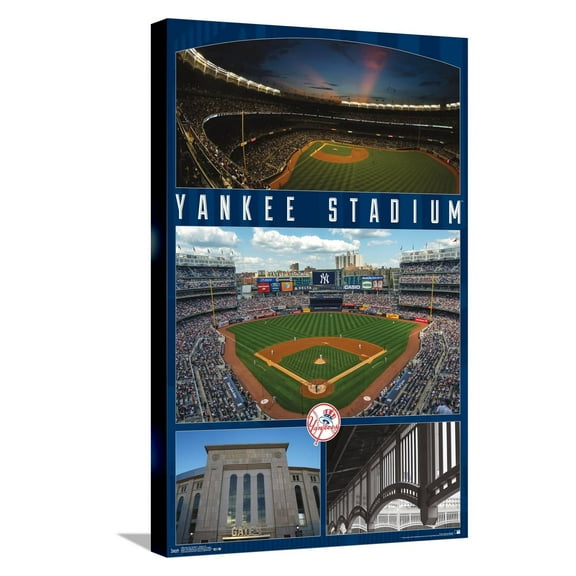 MLB New York Yankees - Stadium 16 Canvas Wall Poster, 14.725" x 22.375"