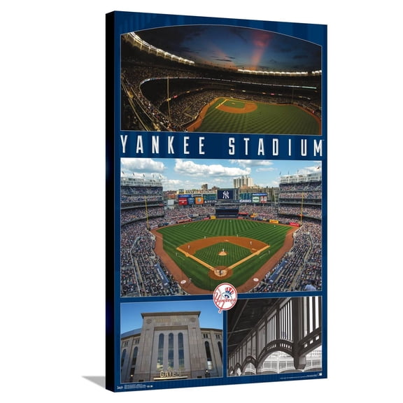 MLB New York Yankees - Stadium 16 Canvas Wall Poster, 22.375" x 34"