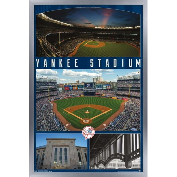 MLB New York Yankees - Stadium 16 Wall Poster, 14.725" x 22.375", Framed