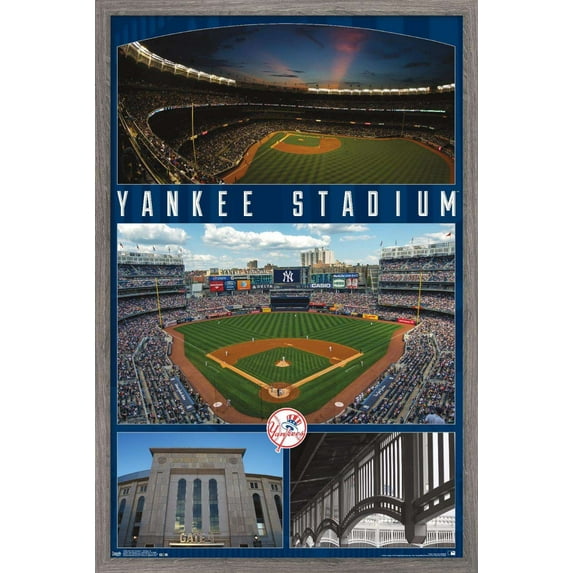 MLB New York Yankees - Stadium 16 Wall Poster, 14.725" x 22.375", Framed