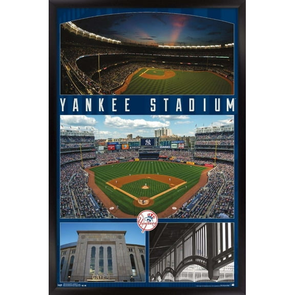 MLB New York Yankees - Stadium 16 Wall Poster, 14.725" x 22.375", Framed