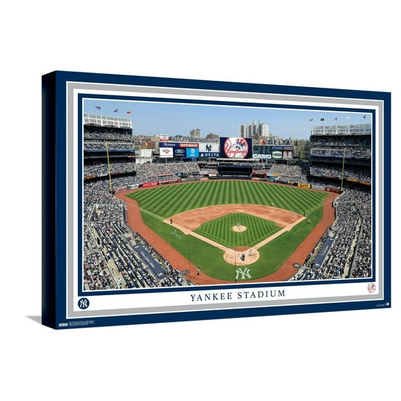 MLB New York Yankees - Yankee Stadium 22 Canvas Wall Poster, 14.725" x 22.375"