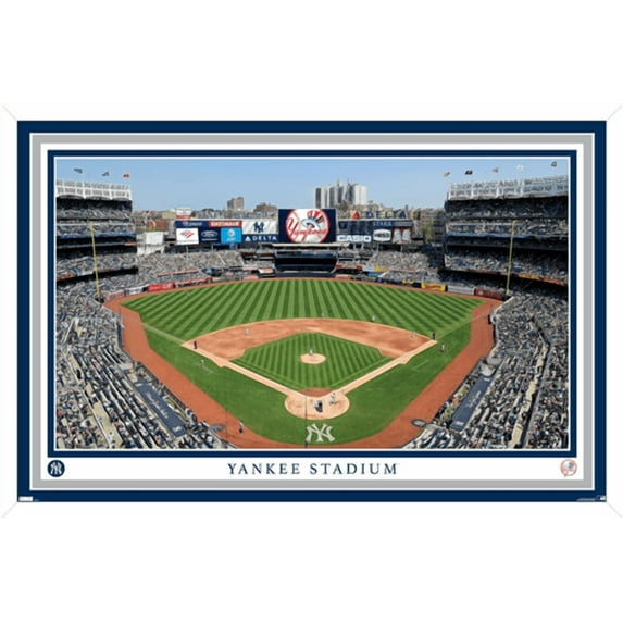 MLB New York Yankees - Yankee Stadium 22 Wall Poster, 14.725" x 22.375" Framed