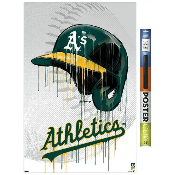 MLB Oakland Athletics - Drip Helmet 22 Wall Poster, 22.375" x 34"