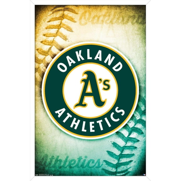 MLB Oakland Athletics - Logo 14 Wall Poster, 14.725" x 22.375", Framed